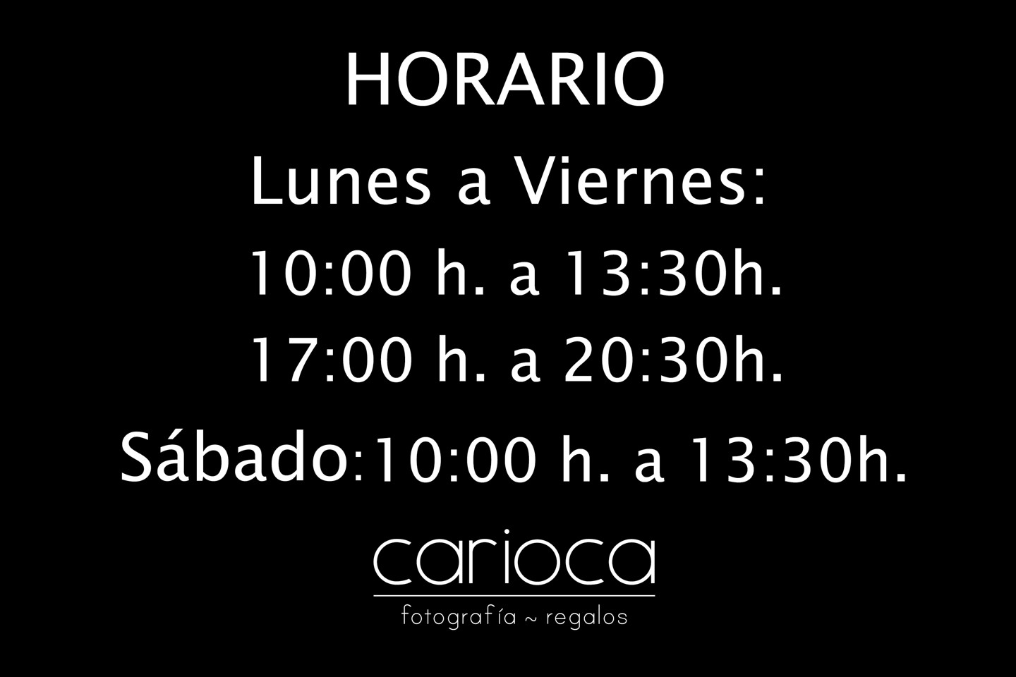 Horario Tienda